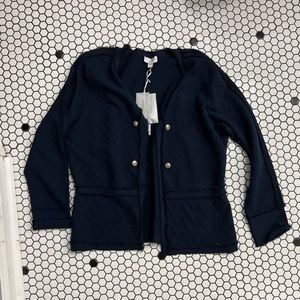 NWT Carlisle New York knit sweater button front size XL